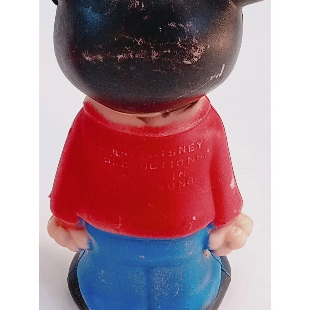 2 - Vintage 1960's - Mickey‎ Mouse - Hard Plastic Bowling Pin Toy
